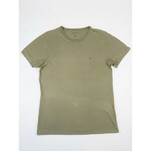 Malwee Basicos Mens Medium Olive Green Short Sleeve Logo T-Shirt 100% Cotton